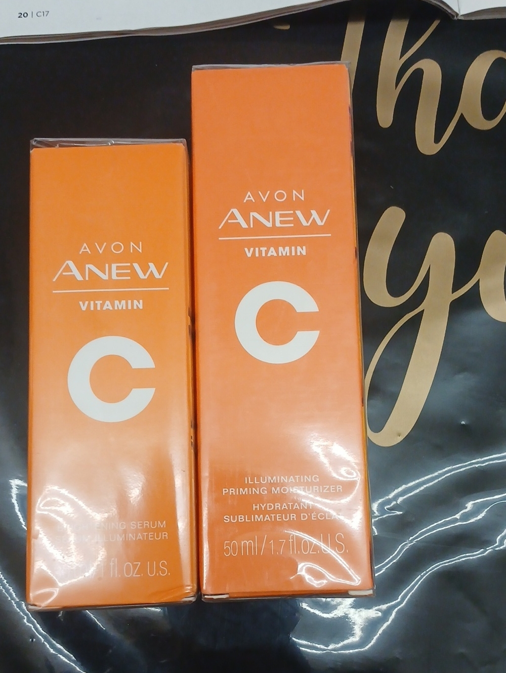 Avon Anew Vitamin C skincare boxes